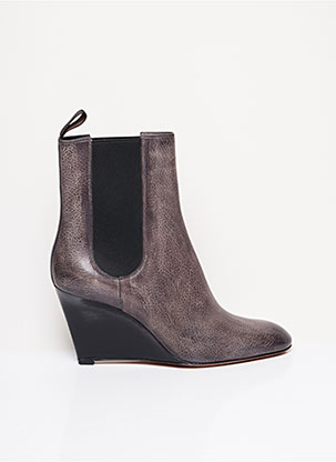 Bottines/Boots gris SANTONI pour femme