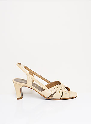 Sandales/Nu pieds beige CARLINE pour femme