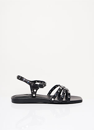 Sandales/Nu pieds noir WHAT FOR pour femme