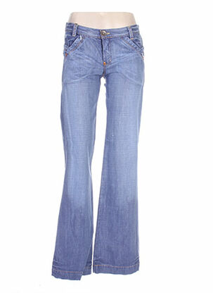 Jeans coupe large bleu USED JEANS pour femme