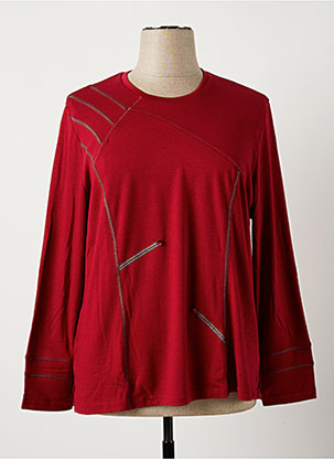 T-shirt rouge FRANCE RIVOIRE pour femme