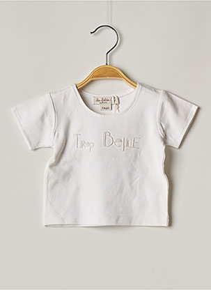T-shirt blanc LES BEBES DE FLORIANE pour fille