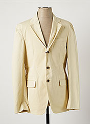 Grande chemise homme SARAR blush beige pâle orange rayé coton boutonné