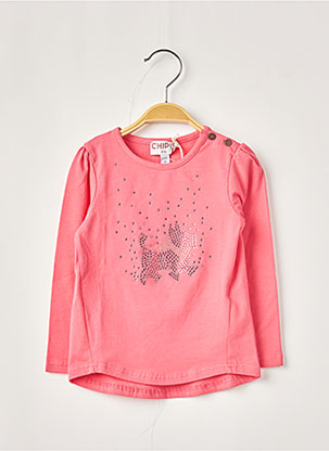 T-shirt rose CHIPIE pour fille