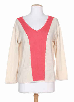 Pull beige COLEEN BOW pour femme