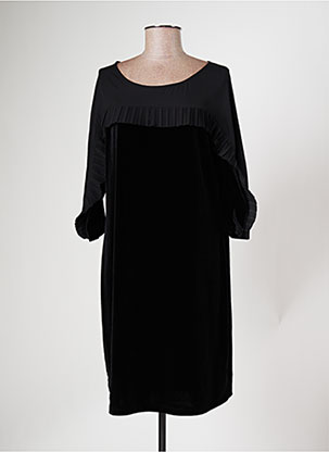 Robe mi-longue noir TAIFUN pour femme