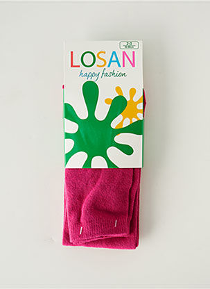 Chaussettes rose LOSAN pour fille