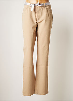 Pantalon slim beige SAINT HILAIRE pour femme