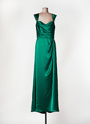 Robe longue vert AMSALE pour femme