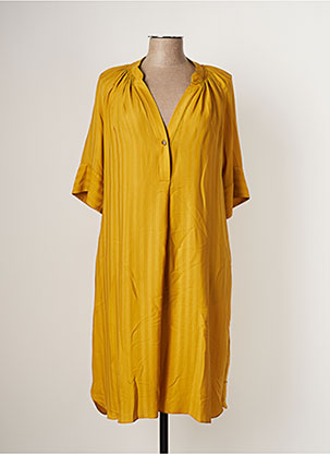Robe mi-longue jaune OTTOD'AME pour femme