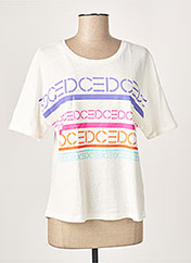 Chemise Femme Edc Youth By Esprit - Rayée Bleu Et Blanc - Manches 3/4 - Coton - Occasion Très Bon état