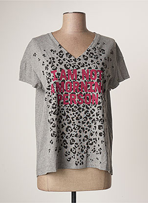 T-shirt gris JOHANNA PARIS pour femme