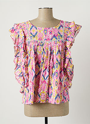 Blouse rose ORFEO pour femme