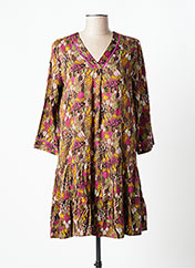 Robe Tablier Vintage Lola Espeleta Sans Manches - Multicolore, Boutonnée Dos, Taille M - Occasion TB état