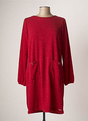 Robe pull rouge MALOKA pour femme