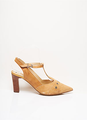 Sandales/Nu pieds beige FRANCE MODE pour femme
