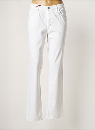 Pantalon droit blanc KANOPE pour femme
