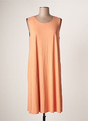 Robe mi-longue orange TOM TAILOR pour femme