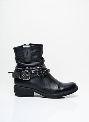 Bottines/Boots noir FUGITIVE BY FRANCESCO ROSSI pour femme