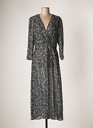 Robe longue noir PABLO pour femme