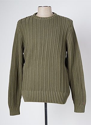 Pull vert TOMMY HILFIGER pour homme