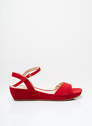 Sandales/Nu pieds rouge JB MARTIN pour femme