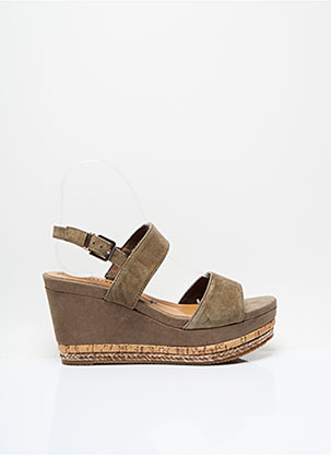 Sandales/Nu pieds vert TAMARIS pour femme