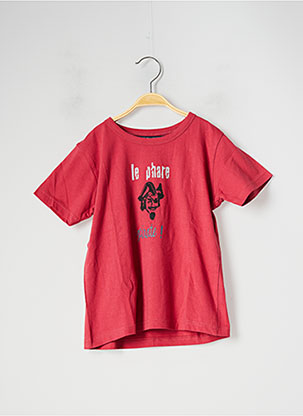 T-shirt rouge LE PHARE DE LA BALEINE pour garçon