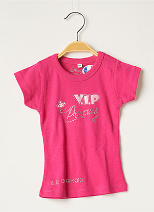 T-shirt rose MEGA STYL pour fille