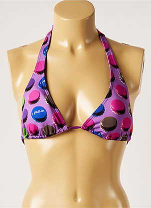 Haut de maillot de bain violet PULL IN pour femme