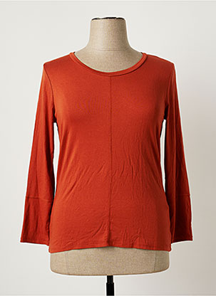 T-shirt orange FRANCK ANNA pour femme