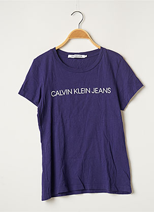 T-shirt violet CALVIN KLEIN pour femme