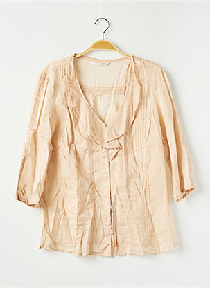 Promod Blouse Rose Pale Femme Chemisier Coupe Cintrée Rose Promod