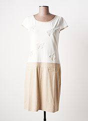 Ananke Robes Mi Longues Femme De Couleur Beige 2121007-beige0 - Modz