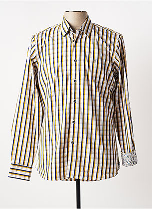 Chemise manches longues jaune MADDOX pour homme
