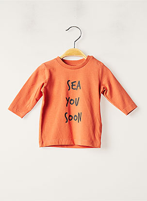 T-shirt orange NAME IT pour garçon
