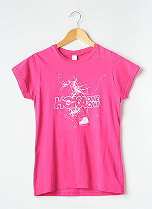 T-shirt rose GILDAN pour fille