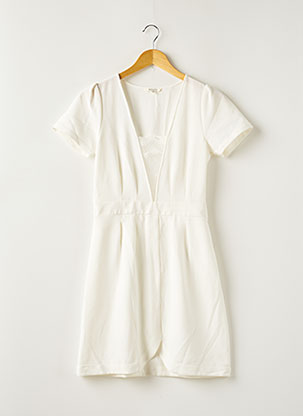 Robe courte blanc CLO&SE pour femme