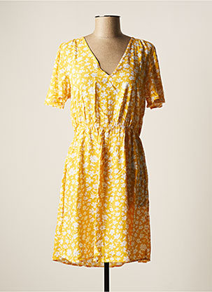 Robe courte jaune VILA pour femme