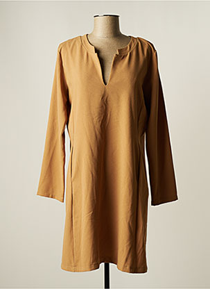 Robe courte beige PAKO LITTO pour femme