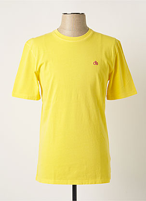 T-shirt jaune SCOTCH & SODA pour homme