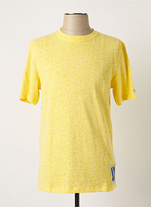 T-shirt jaune SCOTCH & SODA pour homme