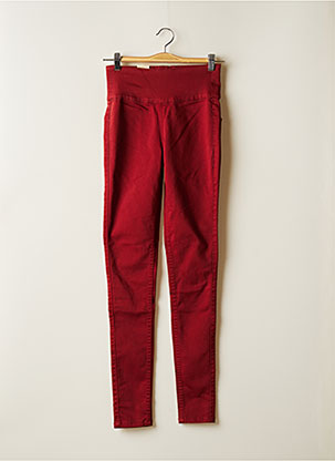 Pantalon rouge femme slim hotsell