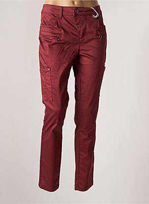 CREAM Pantalon cargo de couleur rouge en soldes pas cher 2164140-rouge0 -  Modz