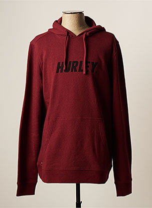 Sweat-shirt à capuche rouge HURLEY pour homme