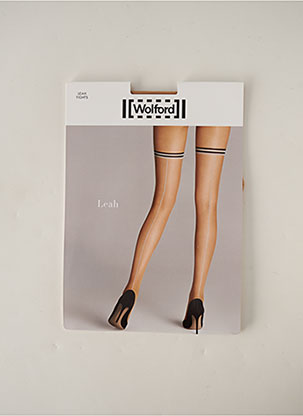 Bas beige WOLFORD pour femme