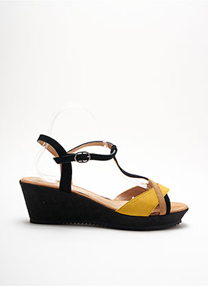 Sandales/Nu pieds jaune KARSTON pour femme