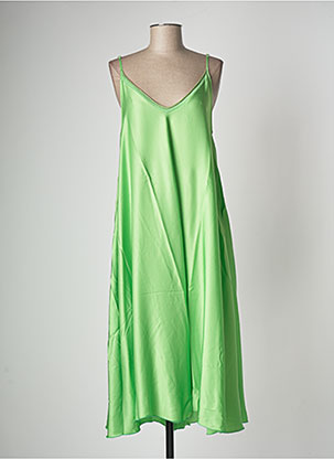 Robe longue vert BSB pour femme
