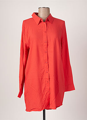 Robe courte rouge ICHI pour femme
