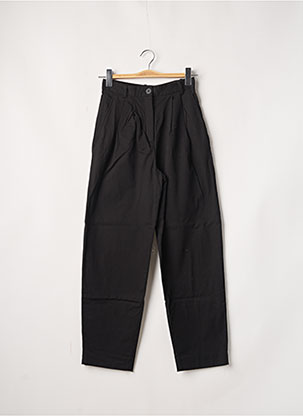 Pantalon Droit Taille À Pinces Noir Massimo Dutti Femme 2201962